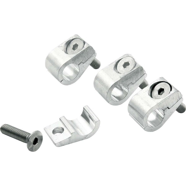 Allstar Performance 0.31 in. Universal Aluminum Line Clamps, 2PK ALL18322 - main
